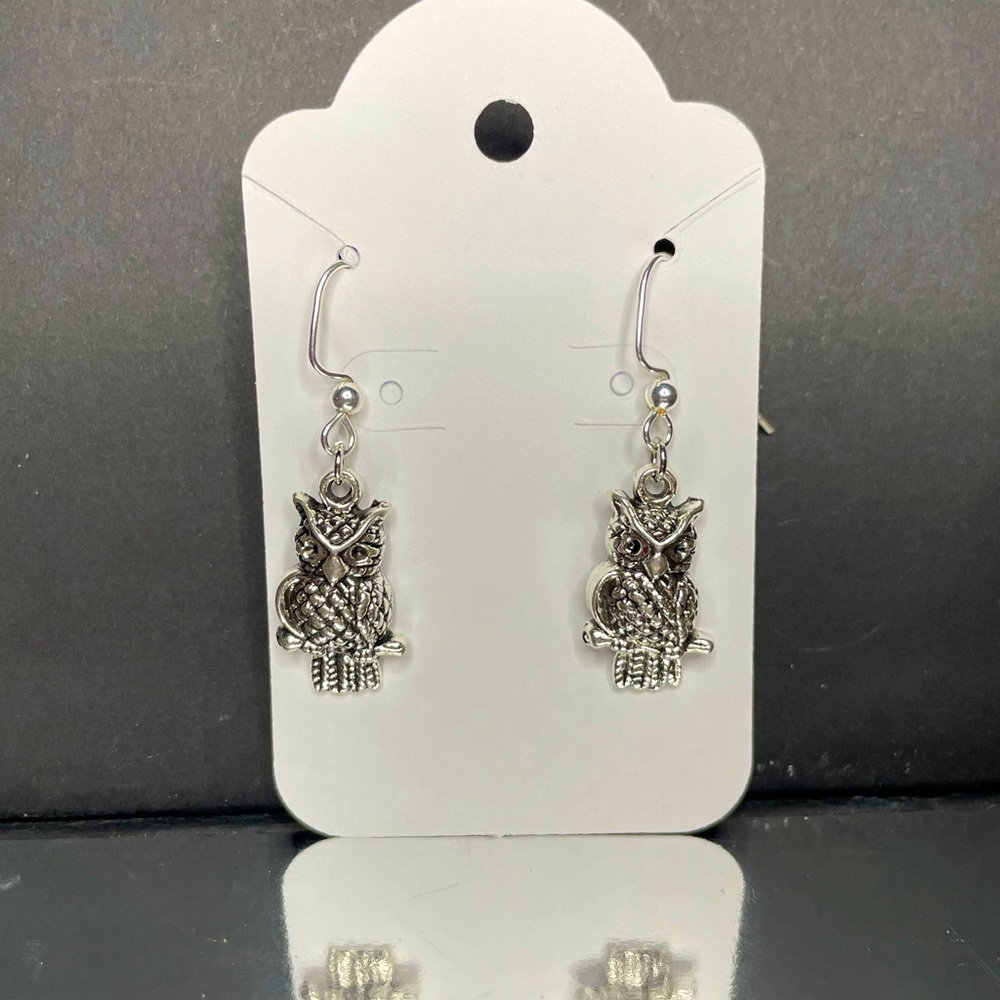 Handmade Owl Fishhook earrings